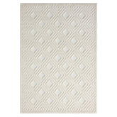 5' x 7' Ivory Geometric Area Rug